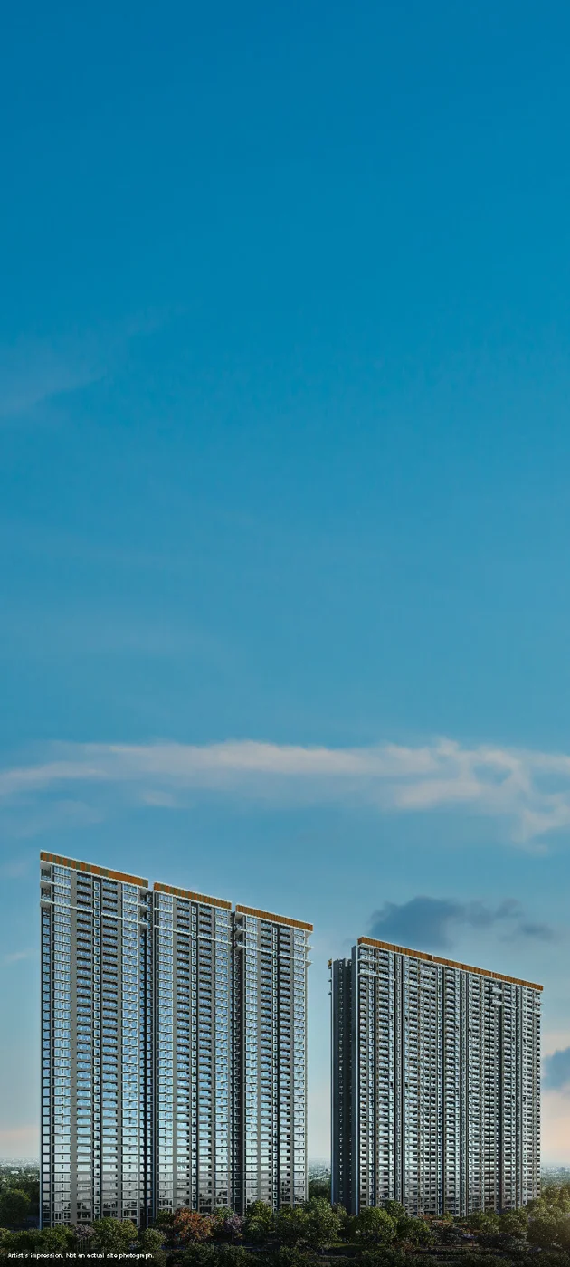 Godrej Woodscapes — Apartment towers · artistic impression